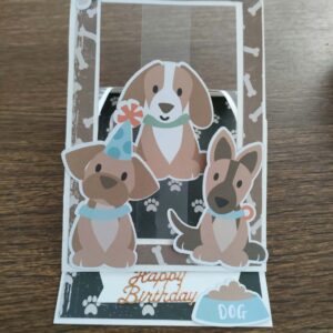 Carte anniversaire – Trois chiens
